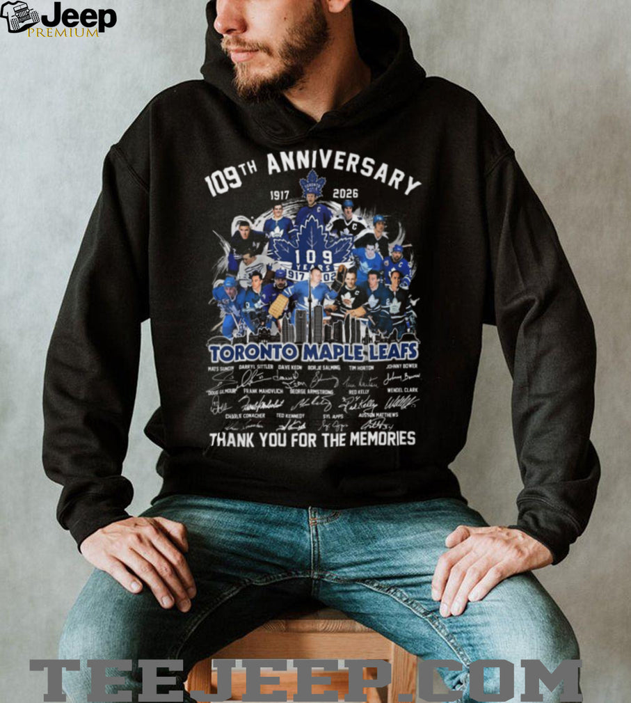 Toronto Maple Leafs 109th Anniversary 1917 2026 Team Signature Tribute T Shirt