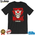 Toronto Nightmare Canada Skull Wing Graphic T Shirt Gothic Canada T shirt