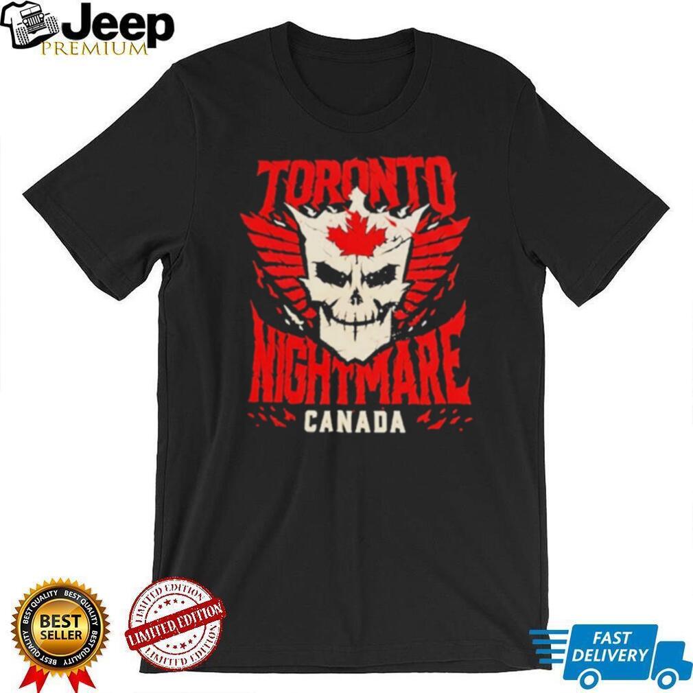 Toronto Nightmare Canada Skull Wing Graphic T Shirt Gothic Canada T shirt