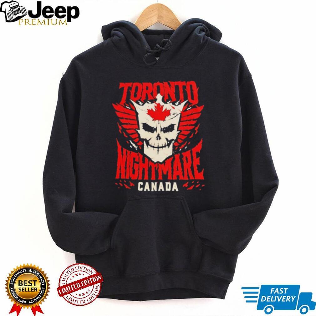 Toronto Nightmare Canada Skull Wing Graphic T Shirt Gothic Canada T shirt