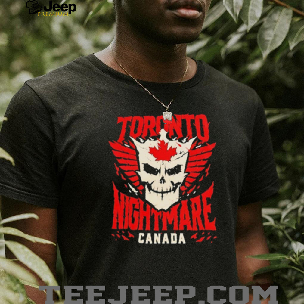 Toronto Nightmare Canada Skull Wing Graphic T Shirt Gothic Canada T shirt