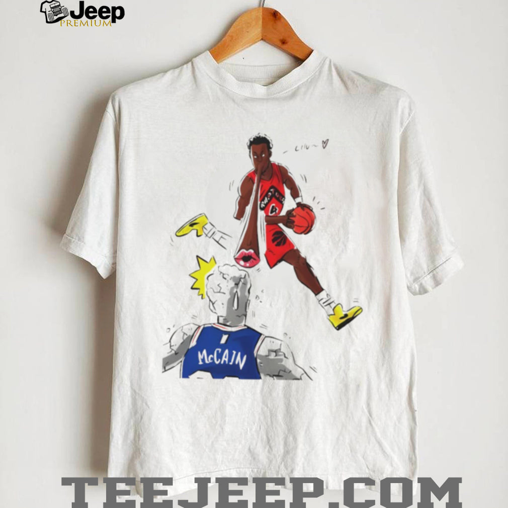 Toronto Raptors Scottie Barnes vs McCain Illustration T Shirt