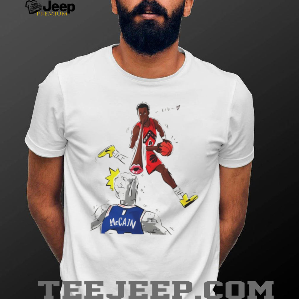 Toronto Raptors Scottie Barnes vs McCain Illustration T Shirt