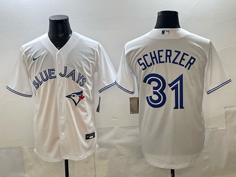 Toronto Blue Jays #31 Max Scherzer Blue Jays Adult Style 3