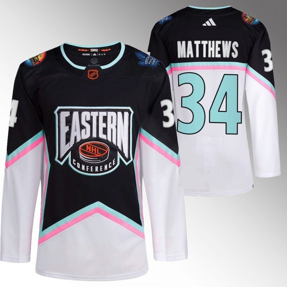 Toronto Maple Leafs #34 Auston Matthews 2023 NHL All-Star Black Eastern Conference Jersey