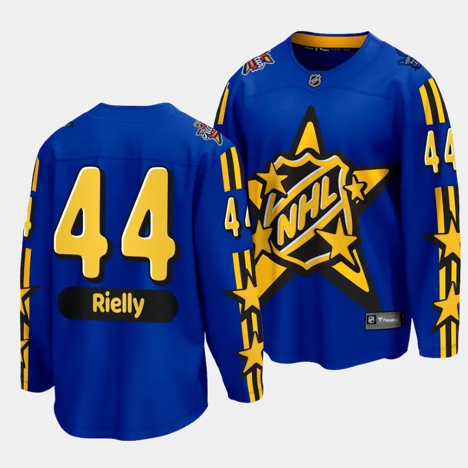 Toronto Maple Leafs #44 Morgan Rielly 2024 NHL All-Star Blue Jersey Style 2