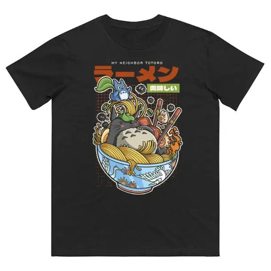 Totoro Ramen T-Shirt, Animated Shirt, Graphic Tee, Y2k, Unisex T-Shirt, Gift For Men Women Womenswear Menswear Top Streetwear