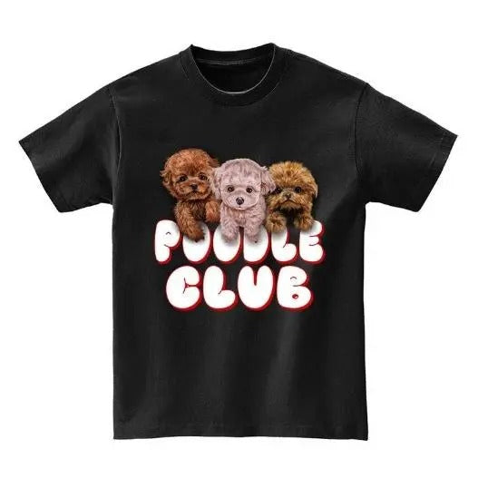 Toy Poodle Club, Cute Tea Cup Puppy, Baby Dog - Short Sleeve Unisex, Men Made in USA
