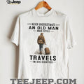 Traveling Old Man 80s Retirement Travel T Shirt