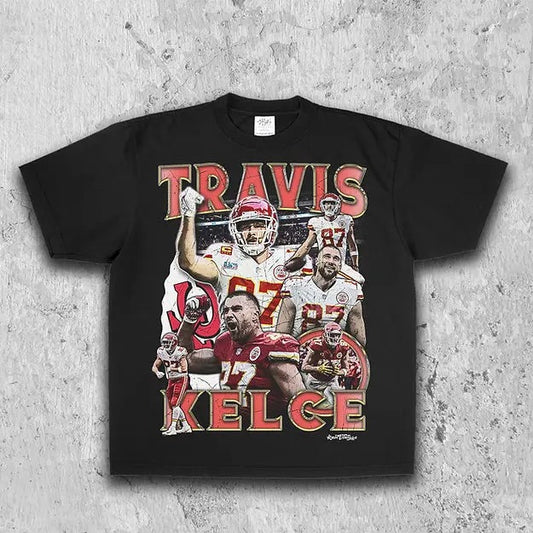 Travis Kelce Tee | Vintage Tee | Men's Graphic T-Shirt | Gift For Fan