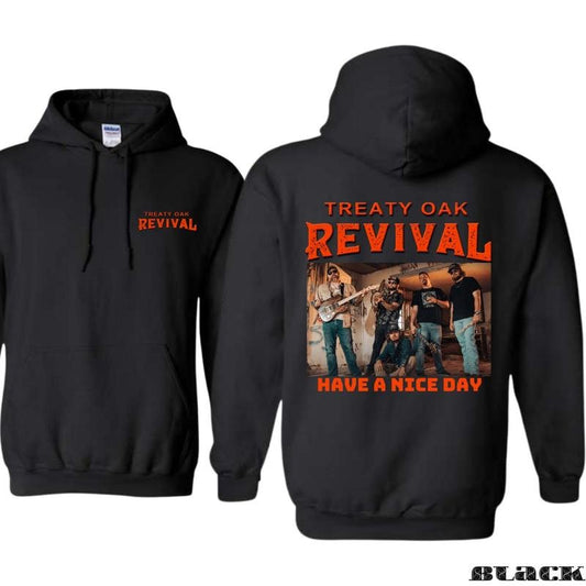 Treaty Oak Hoodie Sweatshirt T-shirt, Featuring a group band design with a unique slogan, perfect for outdoor activities, providing comfort and a stylish personality Unisex.