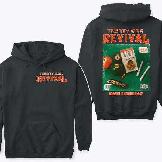 Treaty Oak Revival Hoodie - Retro Style, Celebrate the unique atmosphere of revival culture with this unisex hoodie, perfect for showing off your style and staying warm during fun gatherings