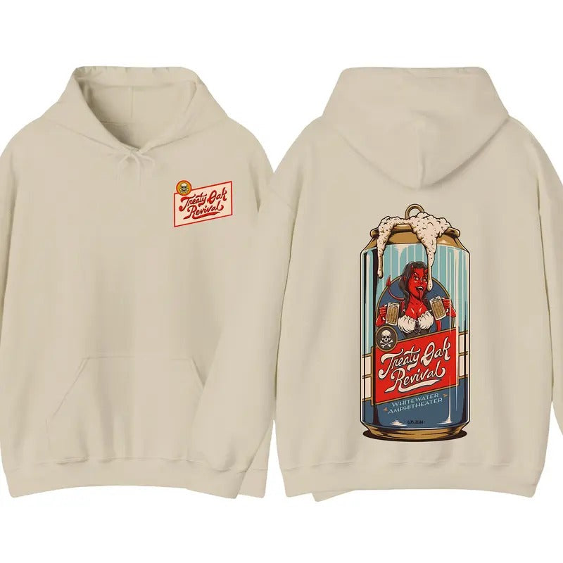 Treaty Oak Revival Whitewater Amphitheater Two Sides Hoodie, Crazy Music Pullover Hoodie, Graphic Hoodie, Gift for Fan