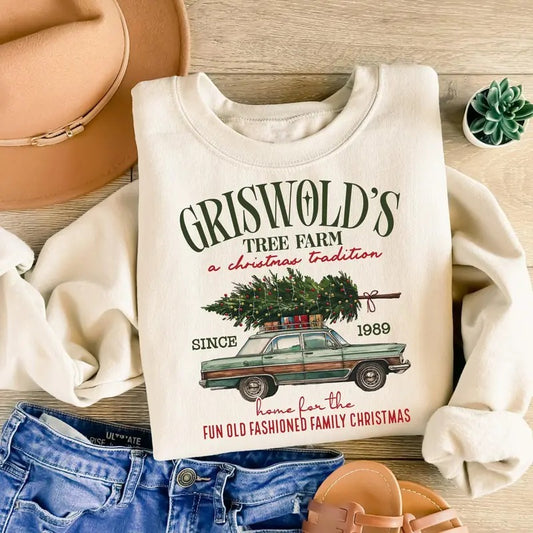 Tree Farm Christmas Since 1989 Sweatshirt, Christmas Family Sweatshirt, Christmas Vacation Sweater, Xmas Christmas Gift Shirt, Christmas Tree Sweater, Tree Farm Christmas Sweatshirt, Cute Christmas Shirt, Christmas Movie, Winter Holiday Sweatshirt
