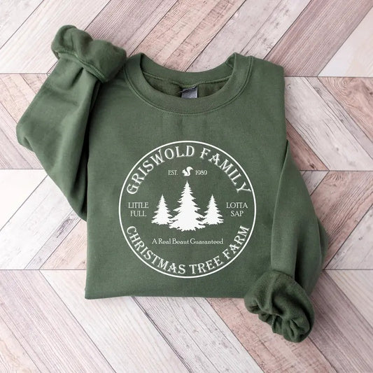 Tree Farm Christmas Sweatshirt, Vintage Christmas Sweatshirt, Funny Christmas Shirt, Christmas Vacation Shirt, Xmas Christmas Crewneck, Winter Sweatshirt, Xmas Christmas Holiday Shirt