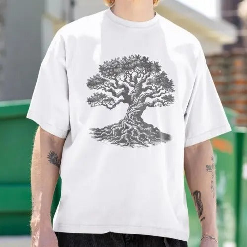 Tree Shirt, Unisex Adult Gnarled Tree Tshirt, Men's Graphic Tee, Tree of Life, gift for men, Cool Gifts, Nature Shirt, Gift for him Made in USA