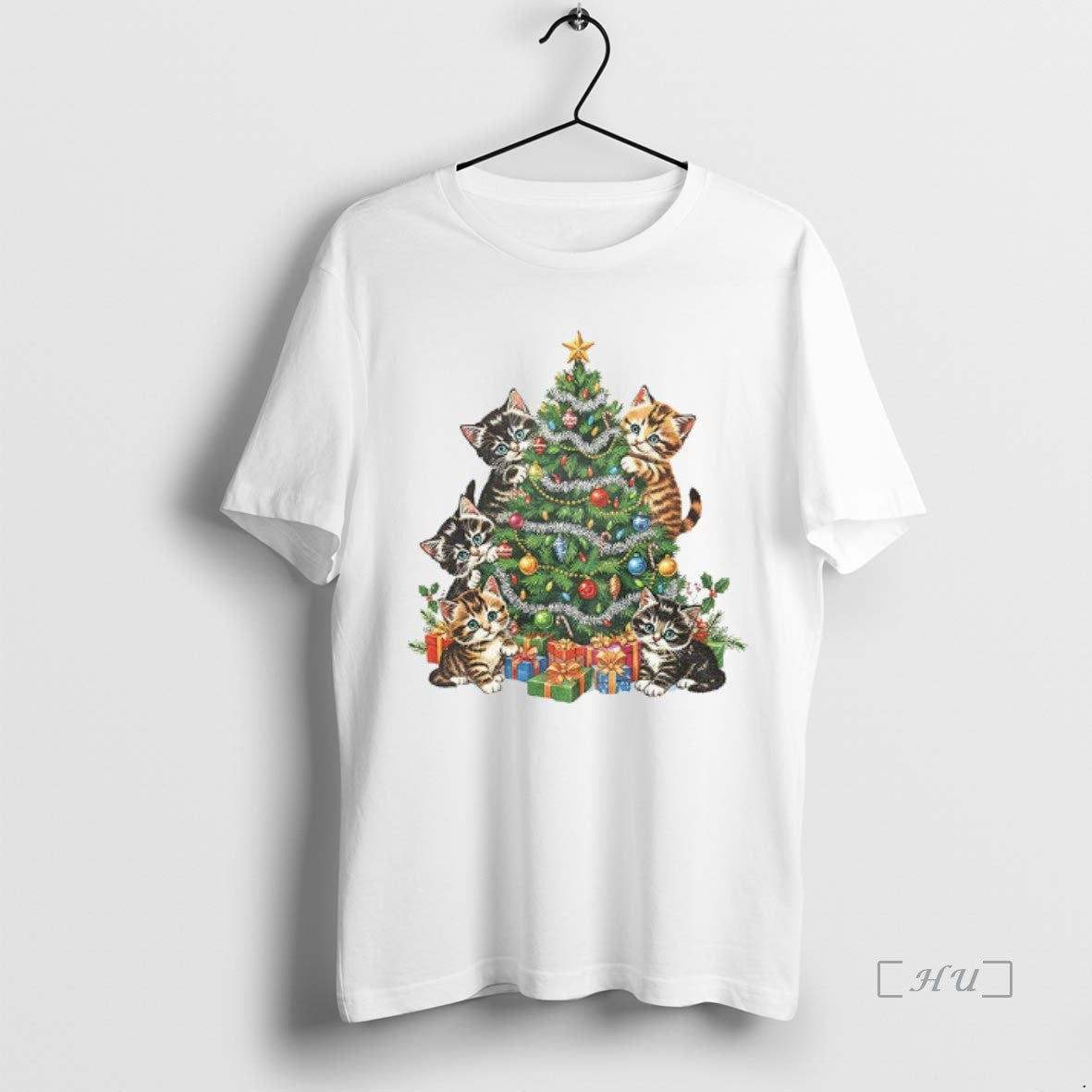 Trending Cat Lover Lady Christmas Tree Merry Christmas