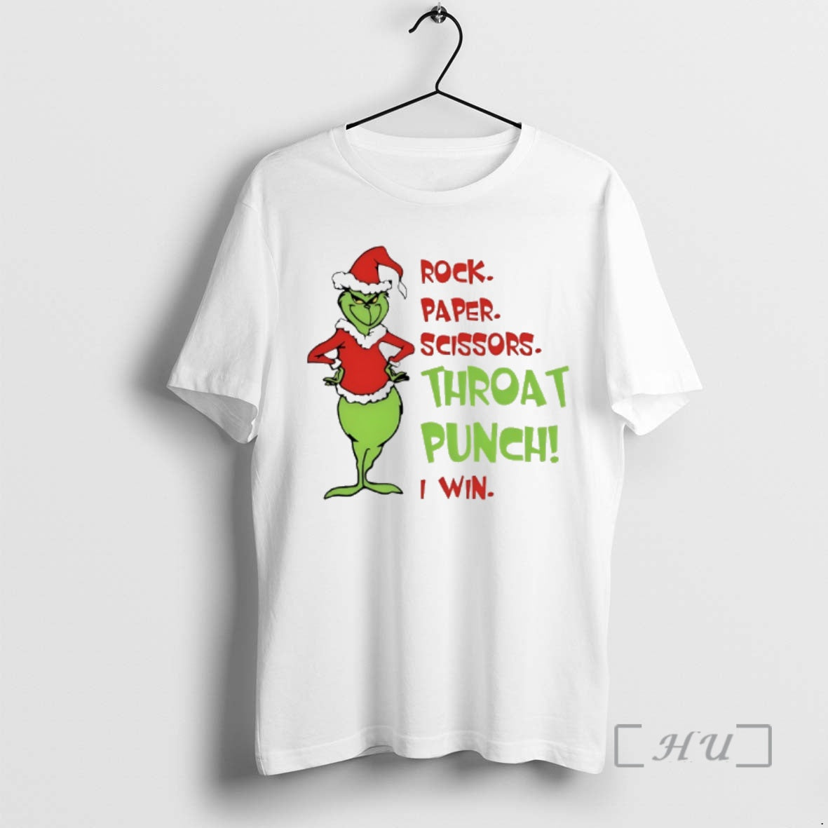 Trending Grinch Santa Rock Paper Scissors Throat Punch I Win T-Shirts, Hoodie, Sweatshirt | WearSparks.com