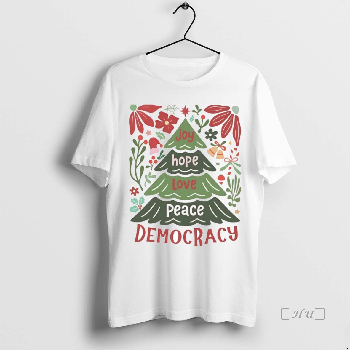 Trending Joy Hope Love Peace Democracy Christmas T-Shirts, Hoodie, Sweatshirt | WearSparks.com
