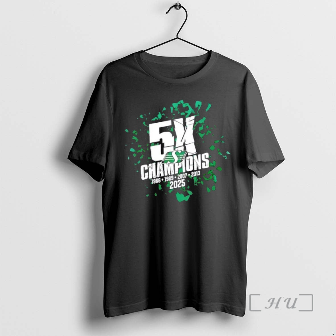 Trending Saskatchewan Roughriders 2025 Grey Cup 5x Champions 2 Sided