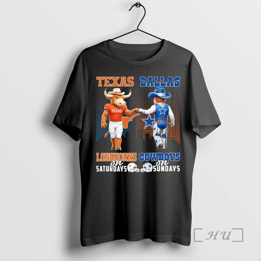Trending Texas Longhorns On Saturdays Dallas Cowboys On Sundays Mascot T-Shirts, Hoodie, Sweatshirt | WearSparks.com