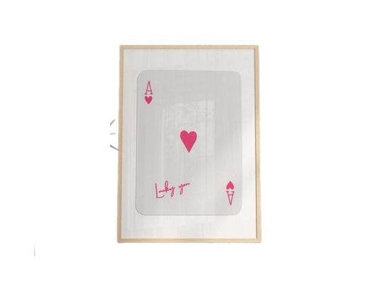Trendy Ace Of Hearts Print, Lucky You Poster, Trendy Retro Wall Art, Retro Trendy Aesthetic Print, Playing Card Poster,...