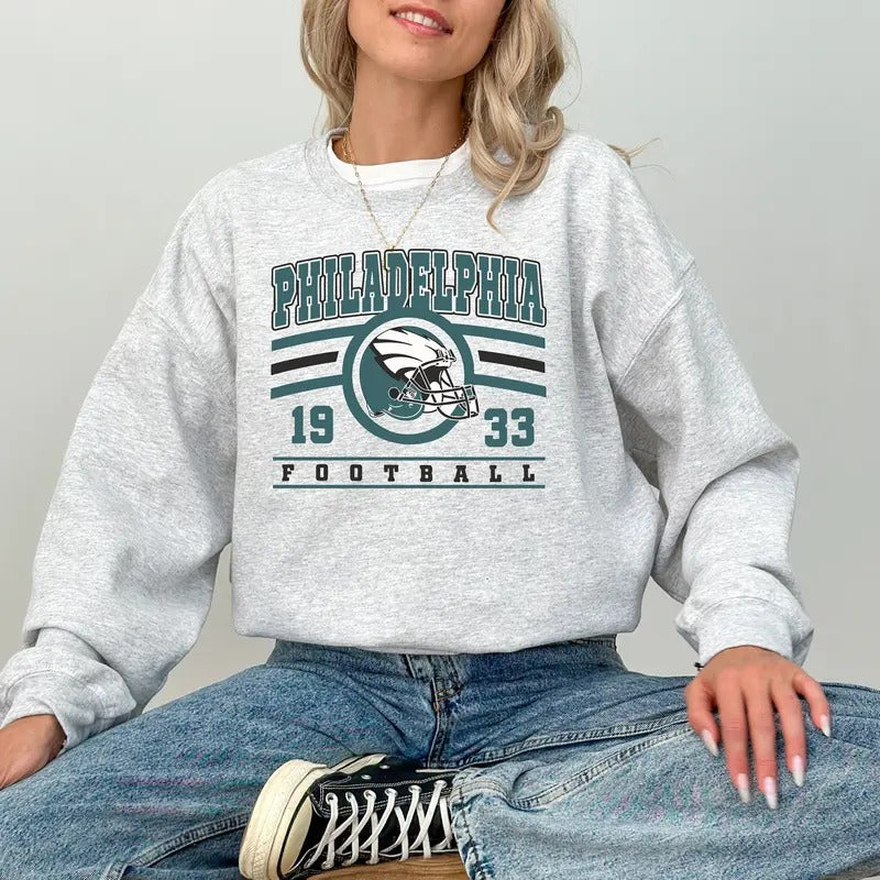 Trendy Philadelphia Football Sweatshirt And T-Shirt, Philadelphia Football Fan Shirt, Vintage Philadelphia Football Fan...