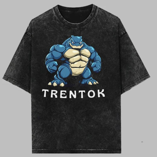 Trentok Vintage Tee, Pokemon Shirt, Blastoise T-Shirt, Gym Shirt, Anime Shirt, Gift For Pokemon Fans, Unisex Anime Gift For Menswear Womenswear Top