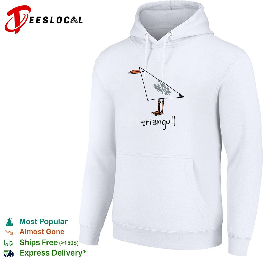 Triangull triangle seagull bird pun shirt