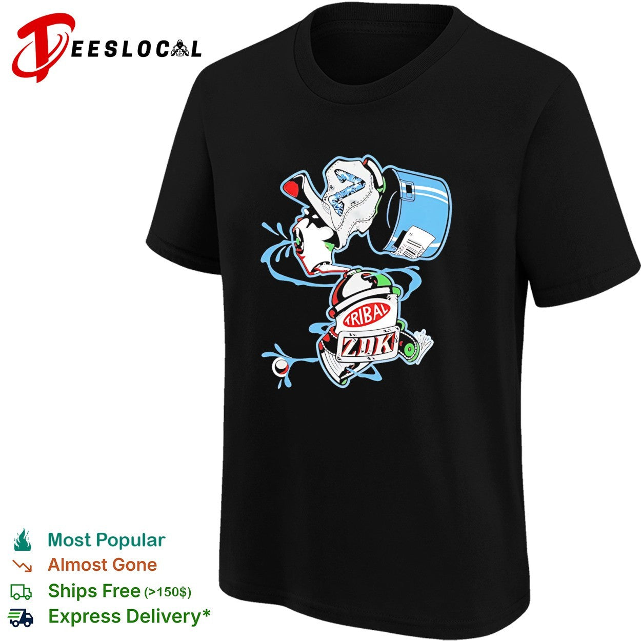 Tribal ZDK Spraying Paint art logo shirt