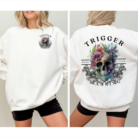 Trigger Skeleton Colors 2 Sides Hoodie, Dark Romance Sweatshirt, Gift For Men Women Shirt, Dark Romance Gift, Smut Reader
