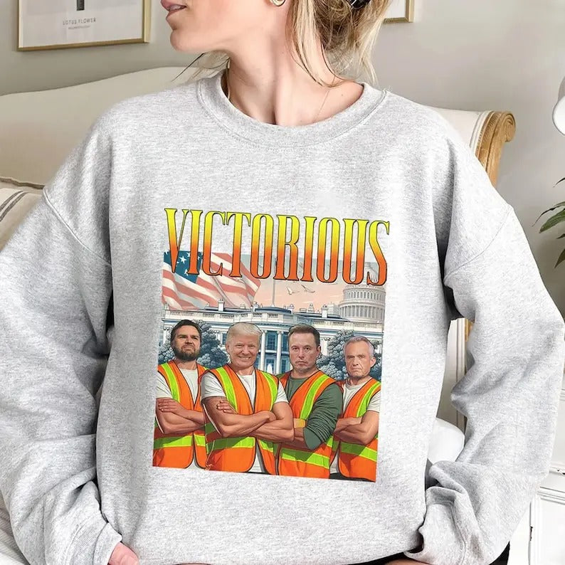 Trum Won Again Sweatshirt, Victorious Trump 2024 Shirt, Trump Vance 2024, Christmas Republican Sweater, Trump 47 President, For Men, For Women