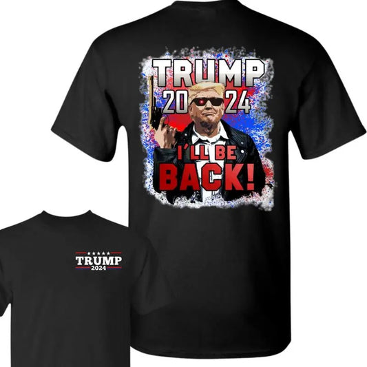 Trummp I'll Back T-shirt, Trummp Assassination Attempt Shirt, Praying for Presiident Trummp Shirt, Bloodied Trummp Fist Pumps, Trummp Shirts 2024, Front Sided Graphic Printed Unisex Classic Cotton T-Shirts in all Sizes all Colors for Men for Women