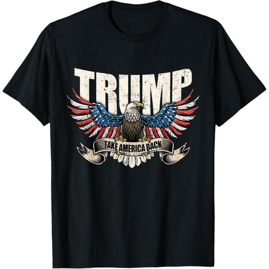 Trump 2024 Flag Take America Back Men Women Donald Trump T-Shirt made in usa