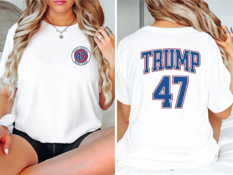Trump 47 Shirt for Women & Men, Election Season 2024 T-shirt, 47th President Tee, Patriotic Short Sleeve, Unisex Republican Gift, USA Fl Sweatshirt, Hoodie, Comfort Colors - Tops, Womenswear