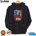 Trump America 250 Fireworks Patriotic Celebration Graphic T Shirt