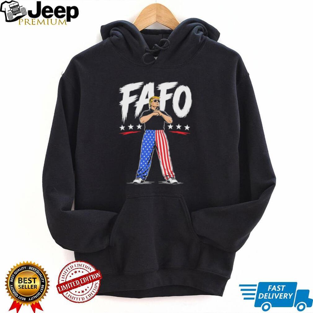 Trump FAFO Uncle Sam Flag Pants Fuck Around And Find Out T Shirt