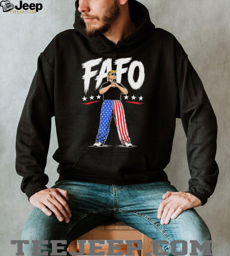 Trump FAFO Uncle Sam Flag Pants Fuck Around And Find Out T Shirt