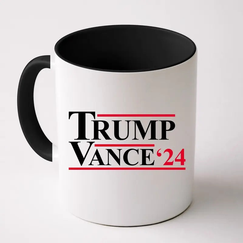 Trump Vance 2024 Election Front & Back Coffee Mug in Many Styles, Sizes, and Colors