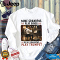 Trumpet Playing Grandpa Musician Stage Performance Shirt