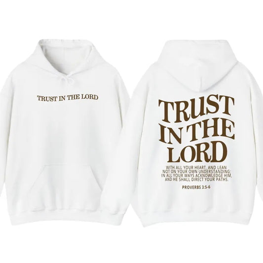 Trust in the Lord Christian Hoodie DRG Jesus, T-Shirt DRG Jesus Apparel, Hoodie Aesthetic Clothing Trendy Hoodie and...