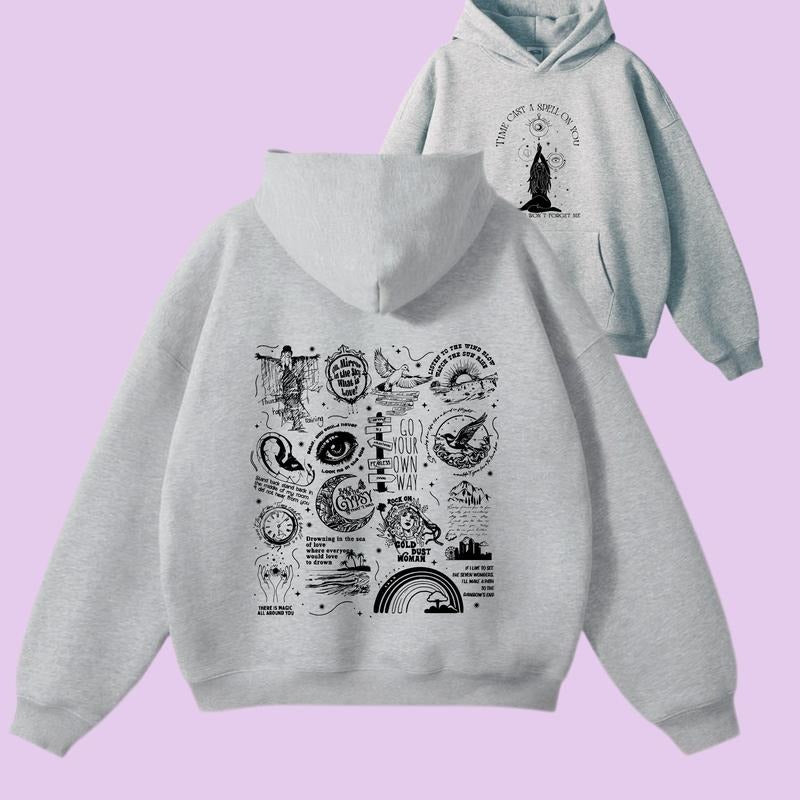 Stevie Nicks 5 Rock Band MerchHoodie/Sweatshirt/Tshirt 2 SIDES, Stevie Nicks Shirt, Fleetwood Mac Shirt, Rock Band Shirt, Musician Gift, Unisex Short Sleeve Tee Shirt Cotton Top Womenswear Fit