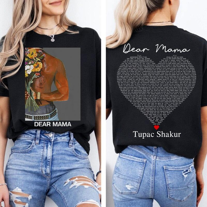 Tupac Dear Mama Shirt, Vintage Tupac Shakur Shirt, 2Pac 90s Shirt, 2Pac Shakur Shirt, Vintage 90s Bootleg Tupac Shirt, 2pac Graphic Tee