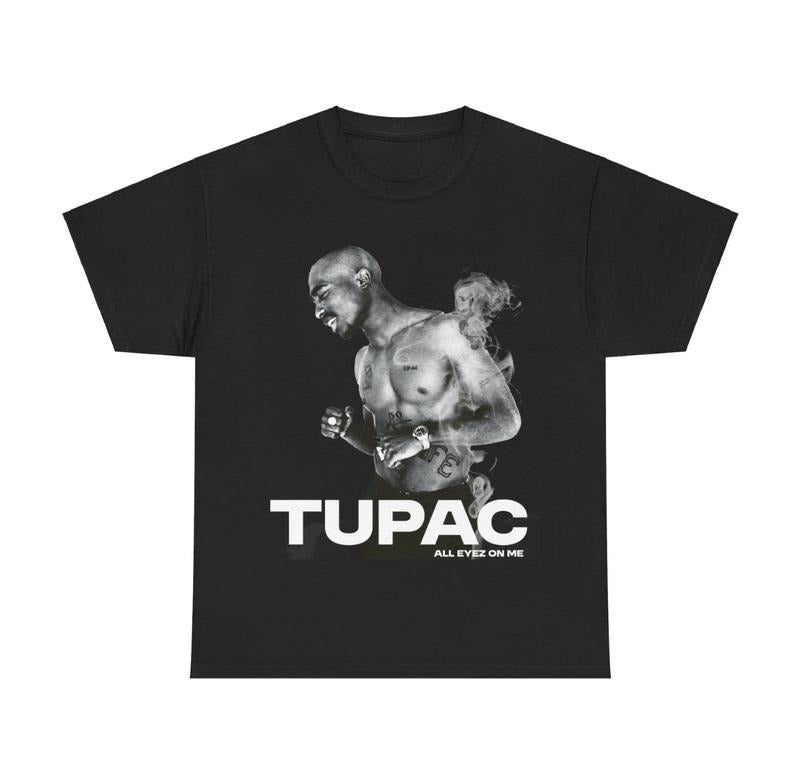 Tupac Graphic tee  2PAC  All eyez on me  Rap Hip Hop California West Side USA Classic T-shirt TUPAC SHAKUR T-shirt
