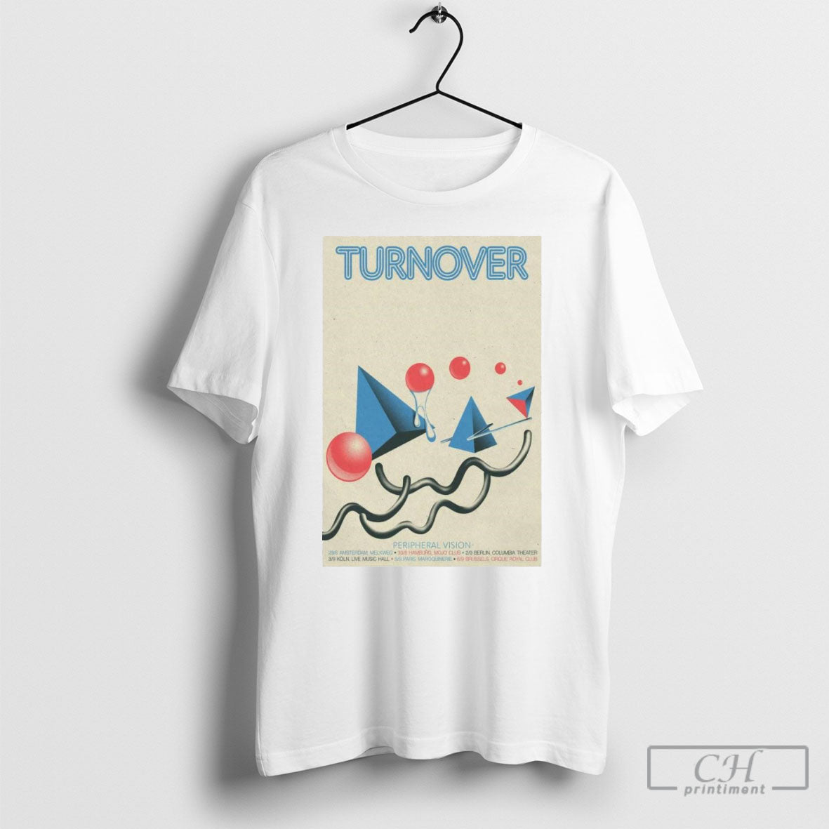 Turnover Peripheral Vision Tour 2025 Tee Shirts