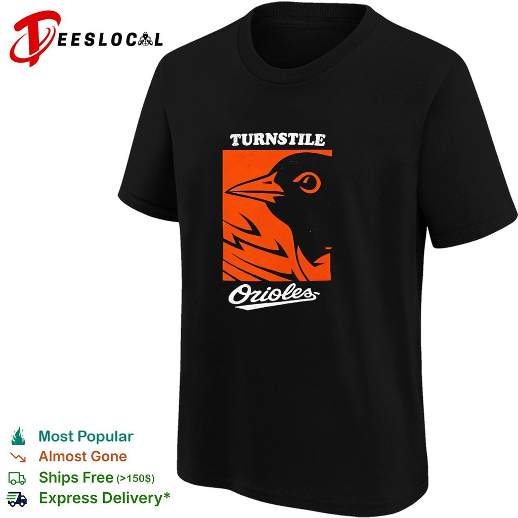 Turnstile Orioles bird logo shirt