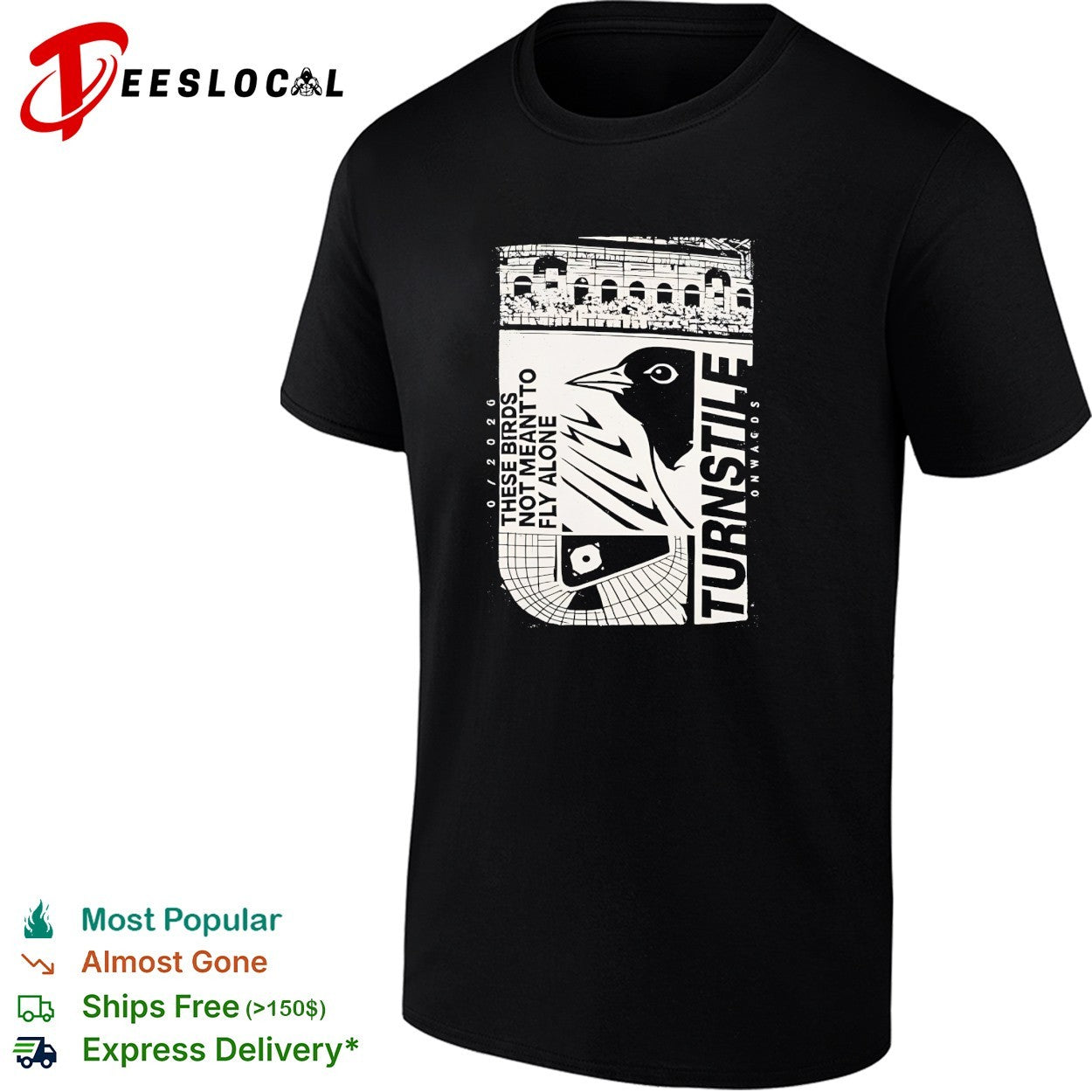 Turnstile these birds not meant to fly alone shirt
