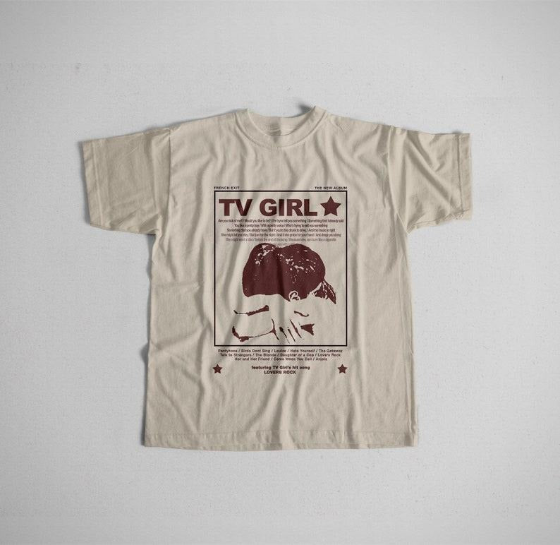 Tv Girl Lovers Rock Song Vintage 90s Shirt, French Exit, Album Poster Merch Unisex T-shirt Top Womenswear