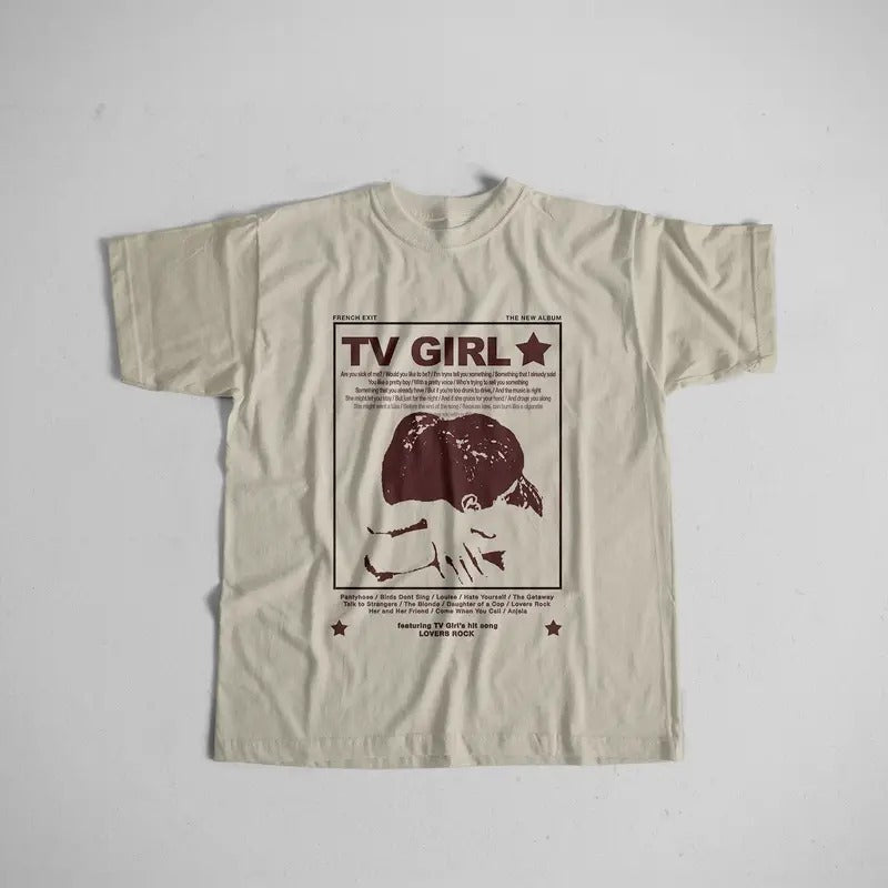 Tv Girl Lovers Rock Song Vintage 90s Shirt, French Exit, Album Poster Merch Unisex T-shirt