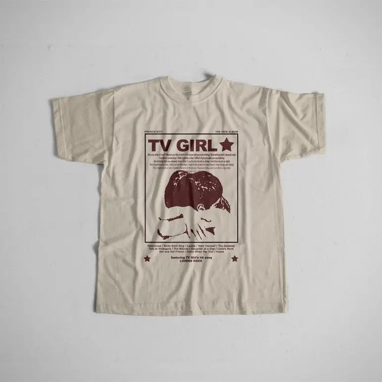 Tv Girl Lovers Rock Song Vintage 90s Tshirt, French Exit, Album Poster Merch Unisex T-shirt